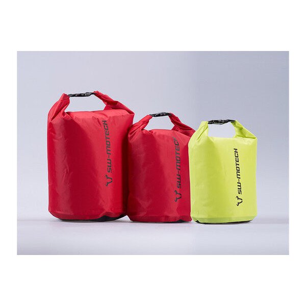 SW-MOTECH Set di sacche da sella Drypack 4/8/13 l. Giallo/rosso. Impermeabile.