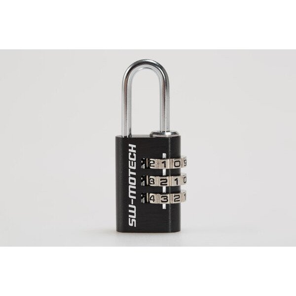 SW-MOTECH Lucchetto per borse da moto Nero. Con codice numerico.