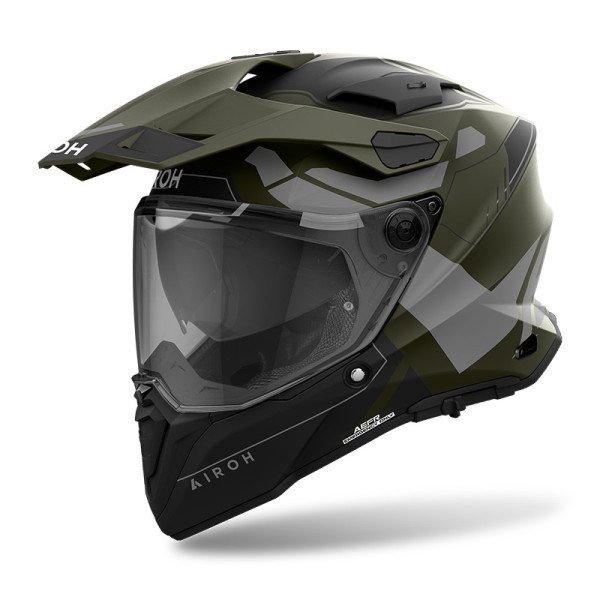 AIROH COMMANDER 2 REVEAL MILITARY VERDE OPACO