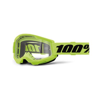 Maschera 100% Strata 2 Neon Yellow - Ampia Visione 45mm