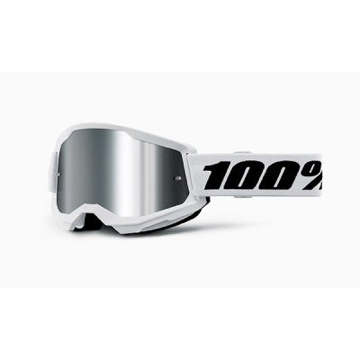 Maschera 100% Strata 2 White con Custodia in Microfibra -...