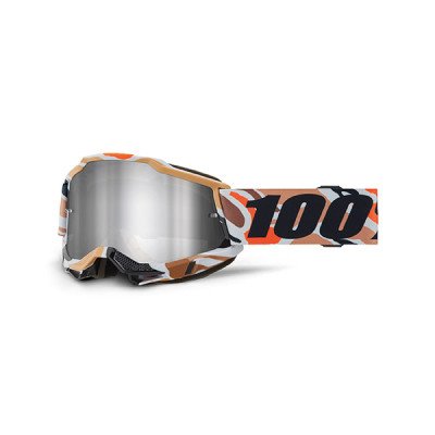 Maschera 100% Accuri 2 Flea - Lente a Specchio Argento | ...