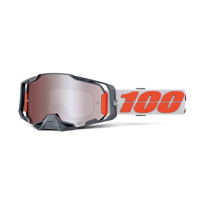 Maschera 100% Armega Hiper Silver - Lente a Specchio Arge...