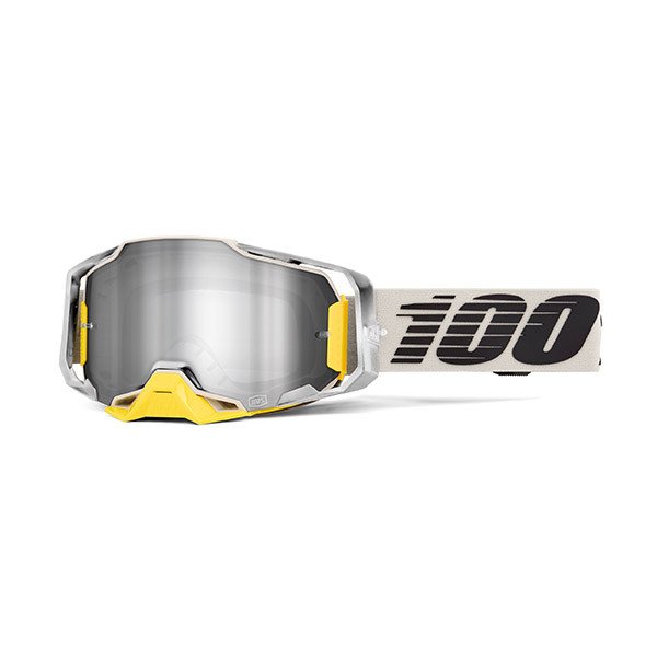 MASCHERA 100% ARMEGA VIGGO - LENTE A SPECCHIO ARGENTO