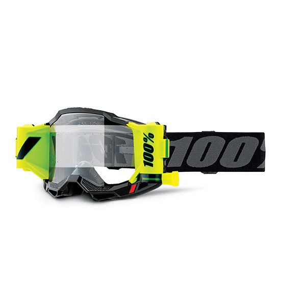 MASCHERA 100% ACCURI 2 FORECAST BLACK - LENTE TRASPARENTE