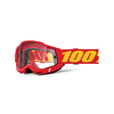 Maschera 100% Accuri 2 Enduro Red - Ampia Visione 45mm