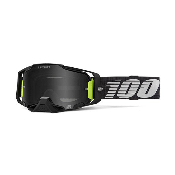 MASCHERA 100% ARMEGA HIPER TETSUMI - LENTE A SPECCHIO NERA