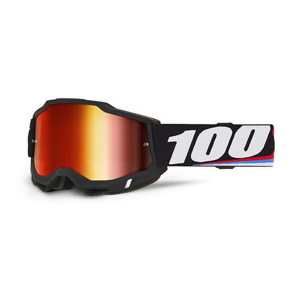 MASCHERA 100% ACCURI 2 MAGNUS - LENTE A SPECCHIO ROSSA