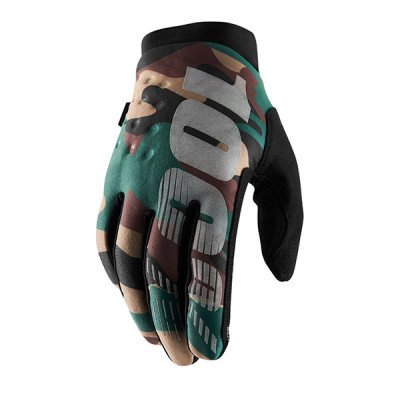 Guanti 100% Brisker Camo/Black (XXL) - Chiusura regolabil...
