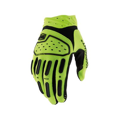 Guanti 100% Airmatic 2 Fluo Yellow (XXL) - Massima visibi...