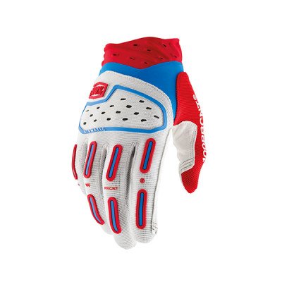 Guanti 100% Airmatic 2 Red/White/Blue (XXL) - Massima Pro...