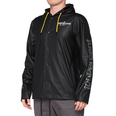 Giubbinetto con Cappuccio 100% Poliuretano Nero - Taglia M