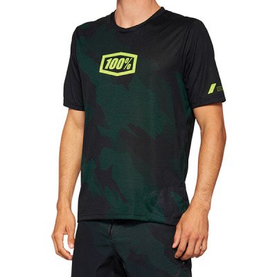 Maglia Maniche Corte Black Camo - Tessuto Tecnico Melange...