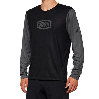 Maglia Maniche Lunghe Airmatic Black - Tessuto Tecnico Me...