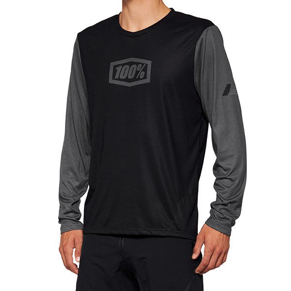 AIRMATIC MAGLIA A MANICHE LUNGHE BLACK - XL