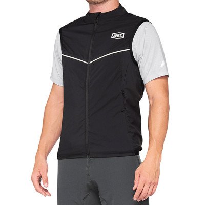 Gilet Smanicato Elasticizzato Nero - Vestibilità Slim