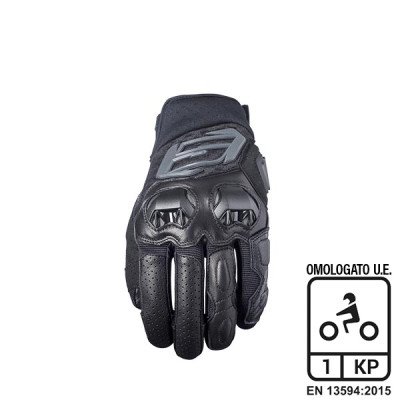 Guanti Moto Five SF3 Black (XXL) - Pelle Resistente e Ven...