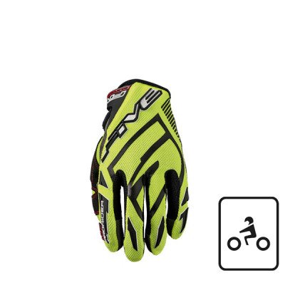 Guanti Five MXF ProRider S Fluo Yellow (XS) - Grip miglio...