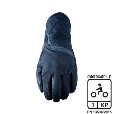 Guanti Donna Five Milano EVO WP Black (S) - Membrana Resi...