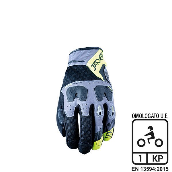 GUANTI FIVE TFX3 AIRFLOW GREY/FLUOYELLOW (XXXL)