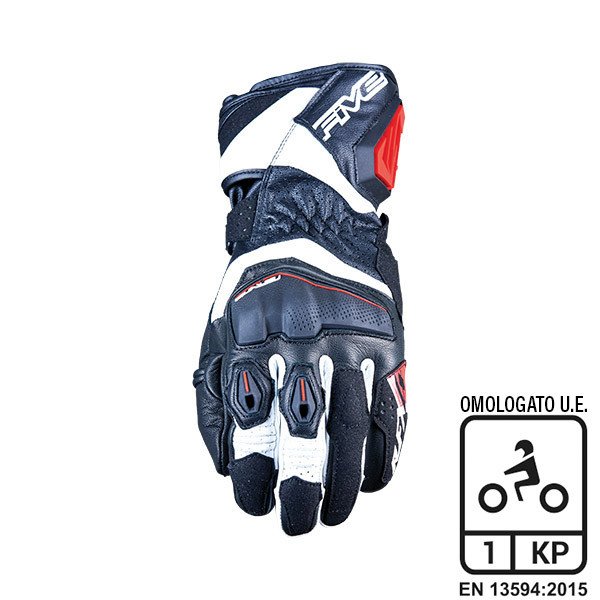 GUANTI FIVE RFX4 EVO BLACK/WHITE/RED (L)