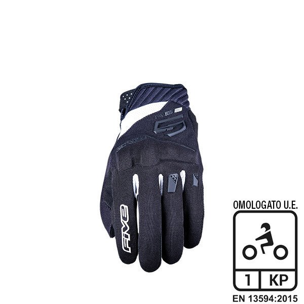 GUANTI FIVE RS3 EVO BLACK/WHITE (S)