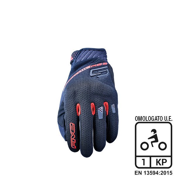 GUANTI FIVE RS3 EVO AIRFLOW BLACK/RED (XXL)