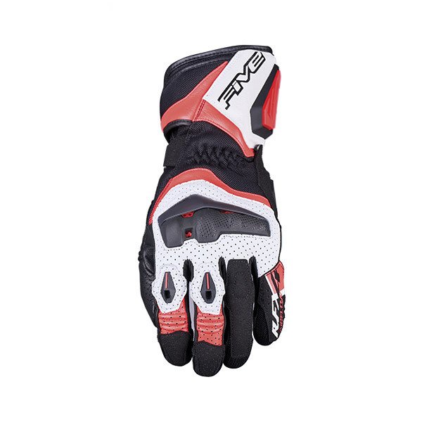 GUANTI FIVE RFX4 EVO AIRFLOW WHITE / FLUO RED (S)