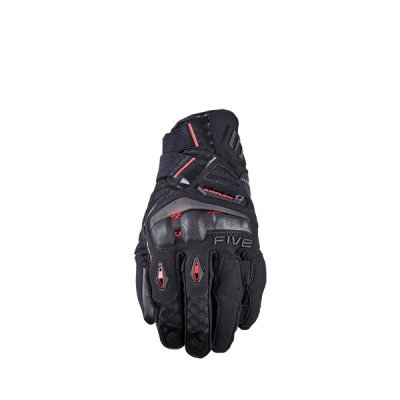 Guanti Five TFX1 Airflow Short Black/Fluo Red (S) - Venti...