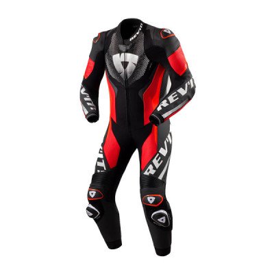 REV'IT HYPERSPEED 3 TUTA INTERA NERO ROSSO