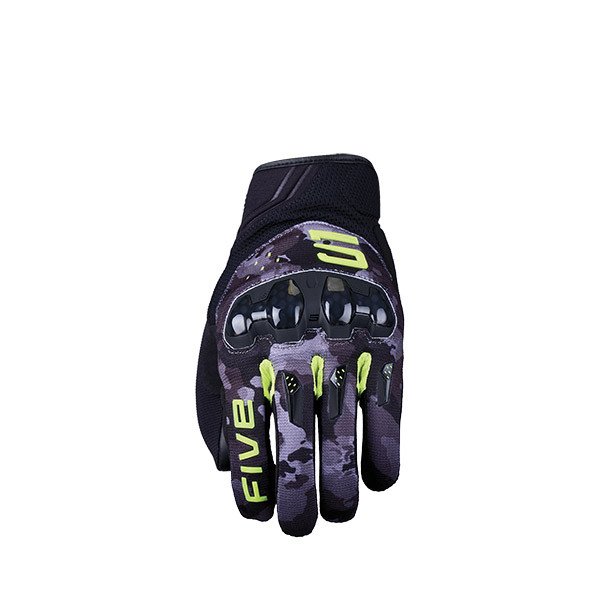 GUANTI FIVE RSX CAMO BLACK/FLUO YELLOW (XL)