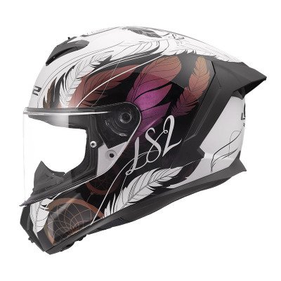 LS2  FF820 RAPID 3 BOHO BIANCO ROSA FUCSIA
