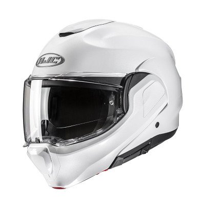 HJC F100 SOLID BIANCO LUCIDO