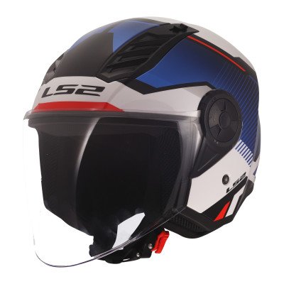 LS2 OF616 AIRFLOW 2 SOLAR BIANCO ROSSO BLU