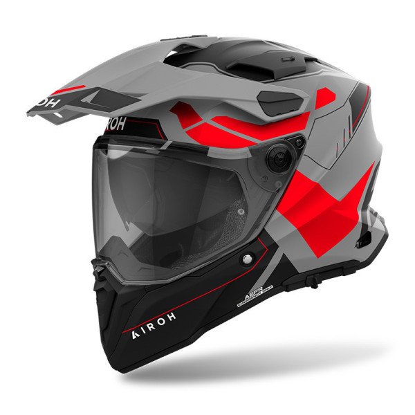 AIROH COMMANDER 2 REVEAL ROSSO FLUO