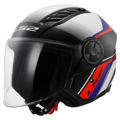 LS2 OF616 AIRFLOW 2 RUSH BIANCO ROSSO BLU