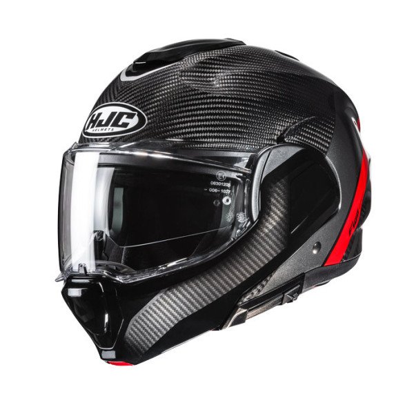 HJC F100 CARBON STAN ROSSO