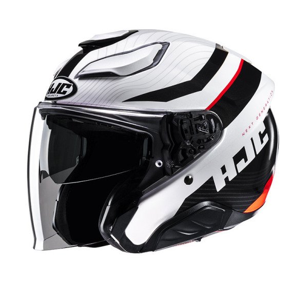 HJC F31 NABY BIANCO NERO ROSSO