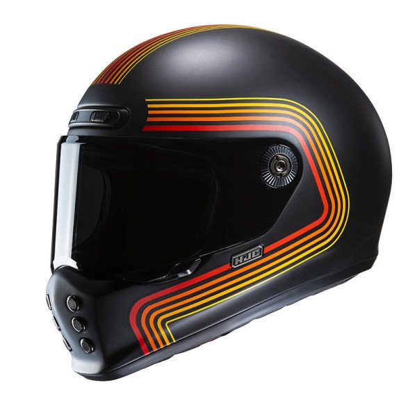 HJC V10 FONI NERO ARANCIO